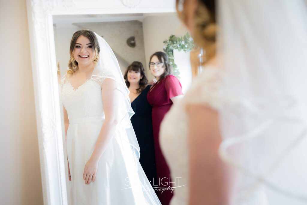 bride's reveal to her dad on wedding morning at wootton park